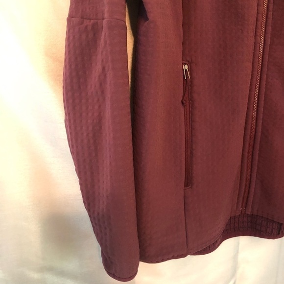 Patagonia Dark Ruby (Burgundy) R1 TechFace  Fleece Jacket Ladies Lg - Picture 6 of 13